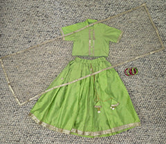 Lehnga Choli with Net Dupatta