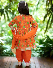 Alia cut Kurti Afghani Pant set
