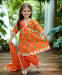 Alia cut Kurti Afghani Pant set