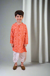 Festive Bandhini Kurta with Dhoti