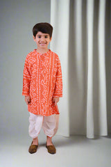 Festive Bandhini Kurta with Dhoti