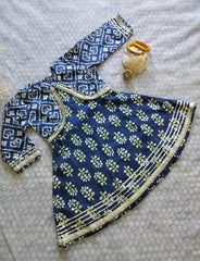 Designer Bandhini Afghani Set