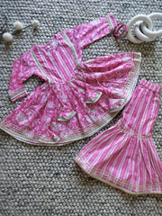 Special Eve Sharara Set- Pink