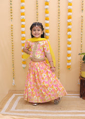 Floral Ghagra Set with Dupatta