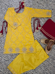 Gold Designer Salwar Suit