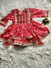 Hand emroidered Floral Sharara Set