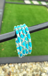 Gota Patti Thread Bangles - Set of 4