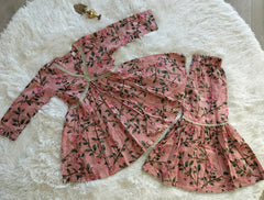 Pearl Pink Sharara set