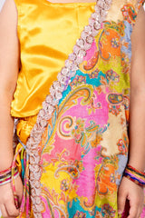 Trendy Pants Set With Side Cape