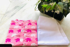 Elephant Print Kurta Pyjamas Set