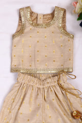 Golden Top and Palazzo Set