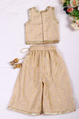 Golden Top and Palazzo Set