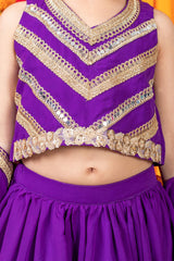 Purple Heavy Lehnga Set