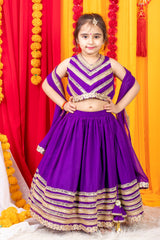 Purple Heavy Lehnga Set