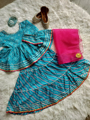 Lotus Ghagra Set