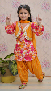 Salwar Suit with attached Jacket