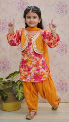 Salwar Suit with attached Jacket