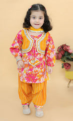 Salwar Suit with attached Jacket