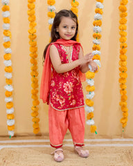 Patiala Salwar Suit with Chiffon Dupatta