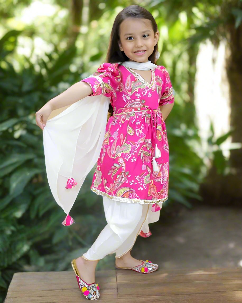 Floral Sleeveless Style Coord Set - Purple