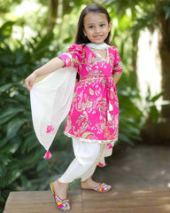 Floral Sleeveless Style Coord Set - Purple