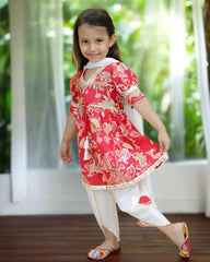 Floral Sleeveless Style Coord Set - Purple