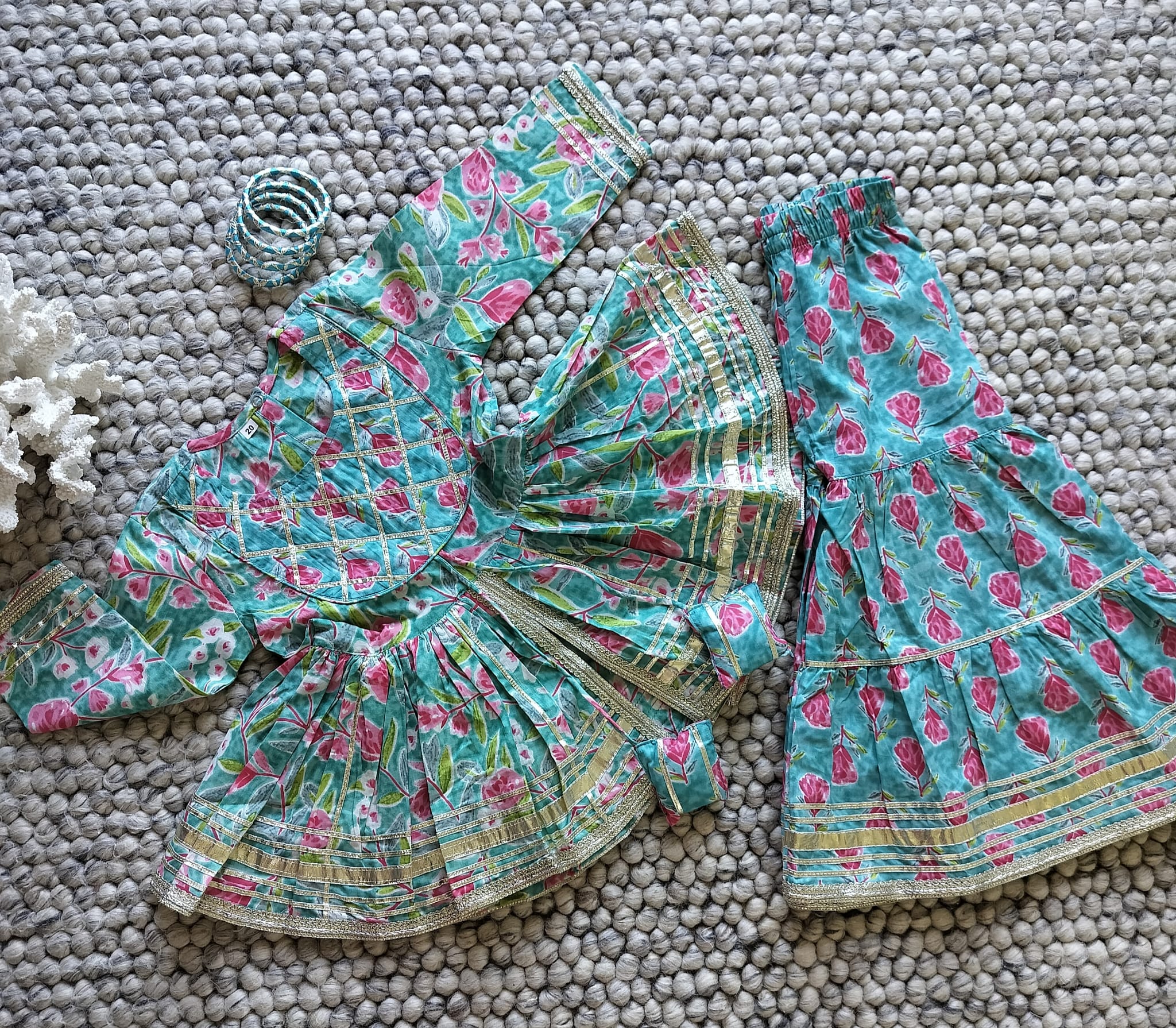 Peacock Ethnic Sharara Set