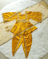 Satin Suit With Tulip Pants