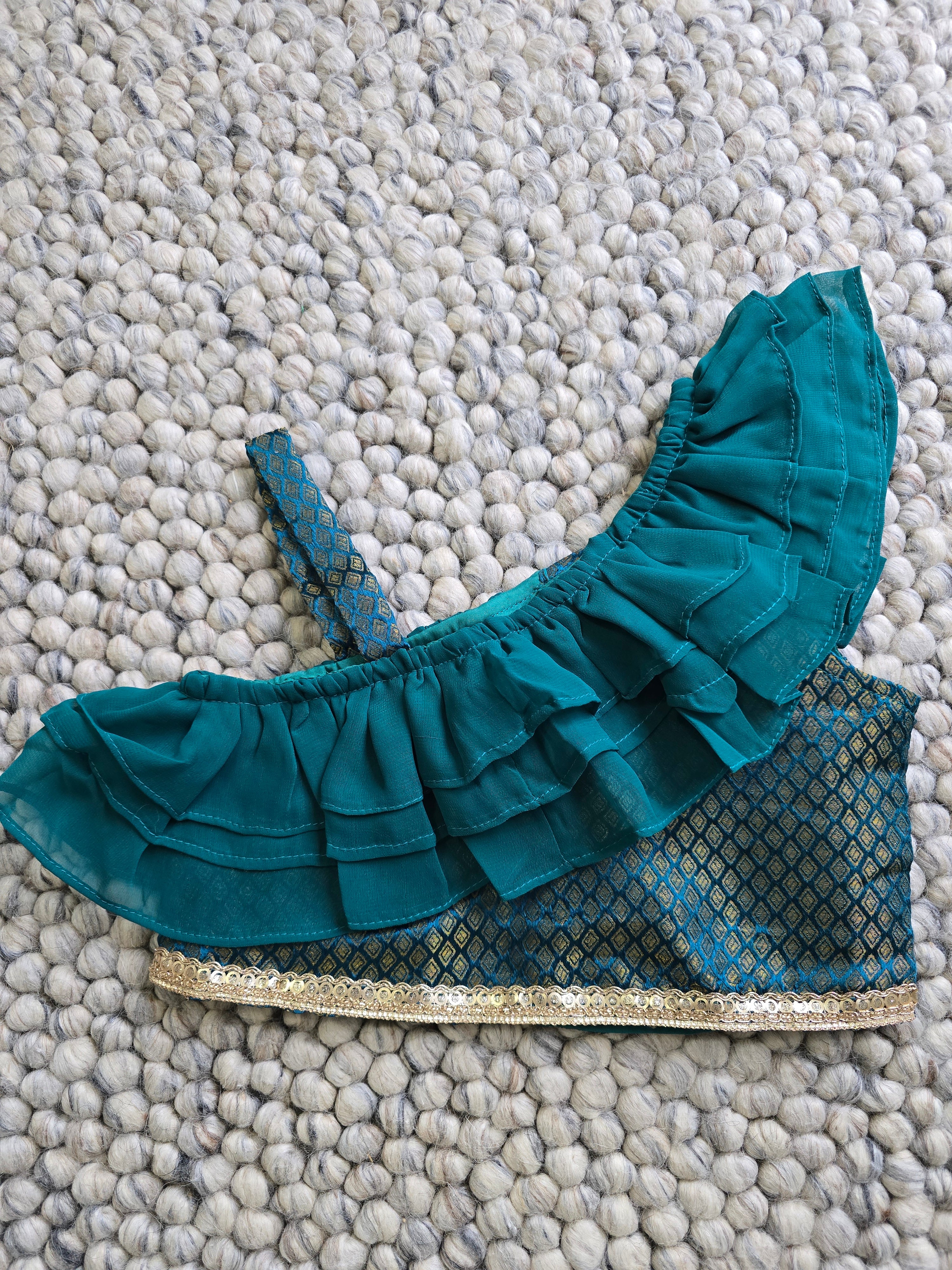 Peacock Indo-Western Lehenga Set