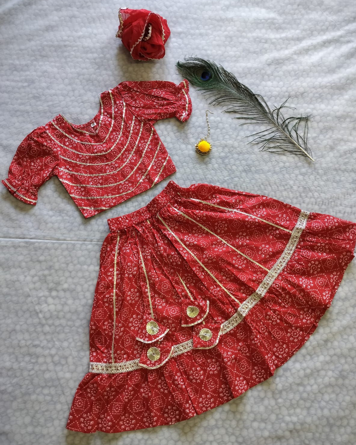 Bandhini Tradition Lehnga Choli 