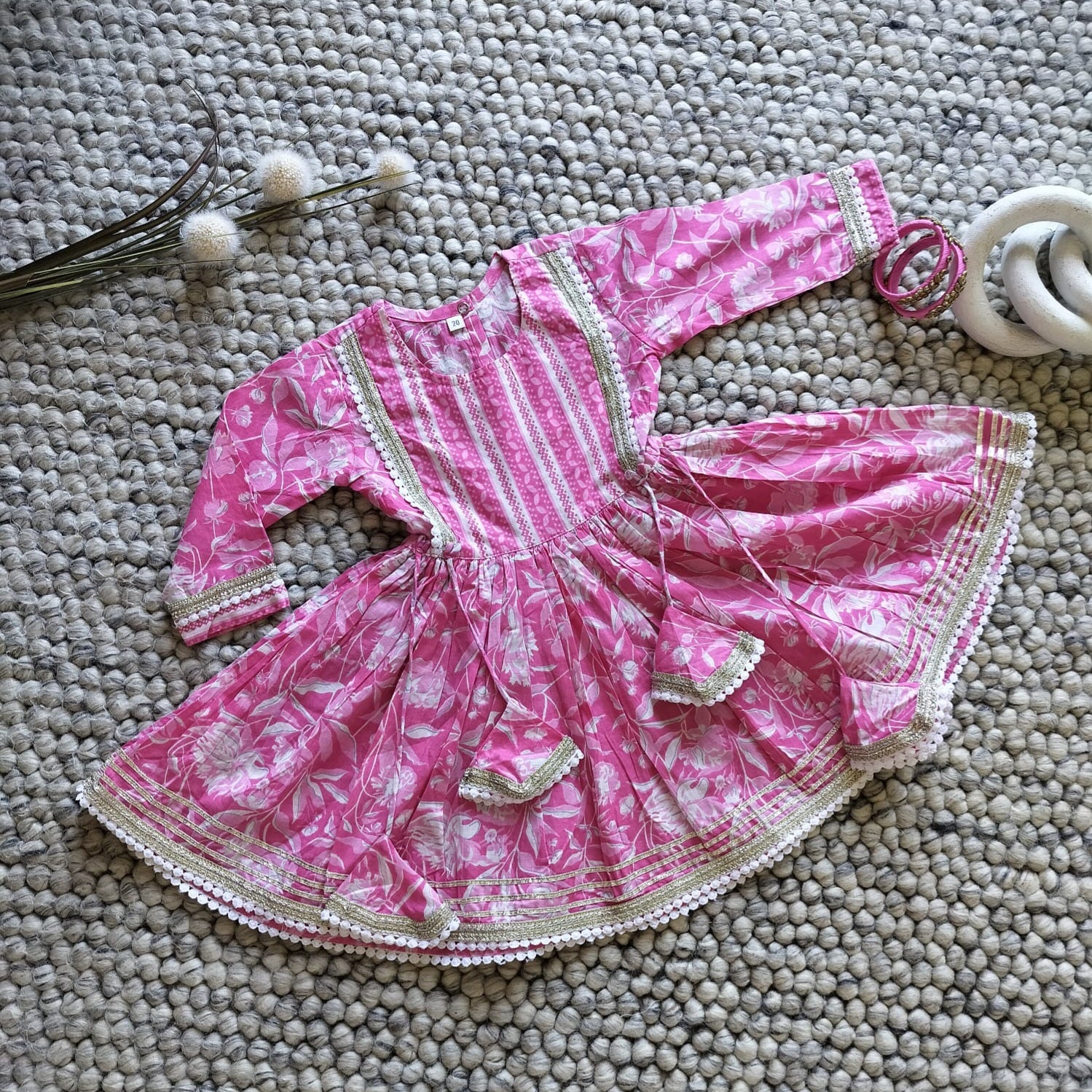 Special Eve Sharara Set- Pink
