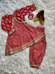 Designer Bandhini Afghani Set