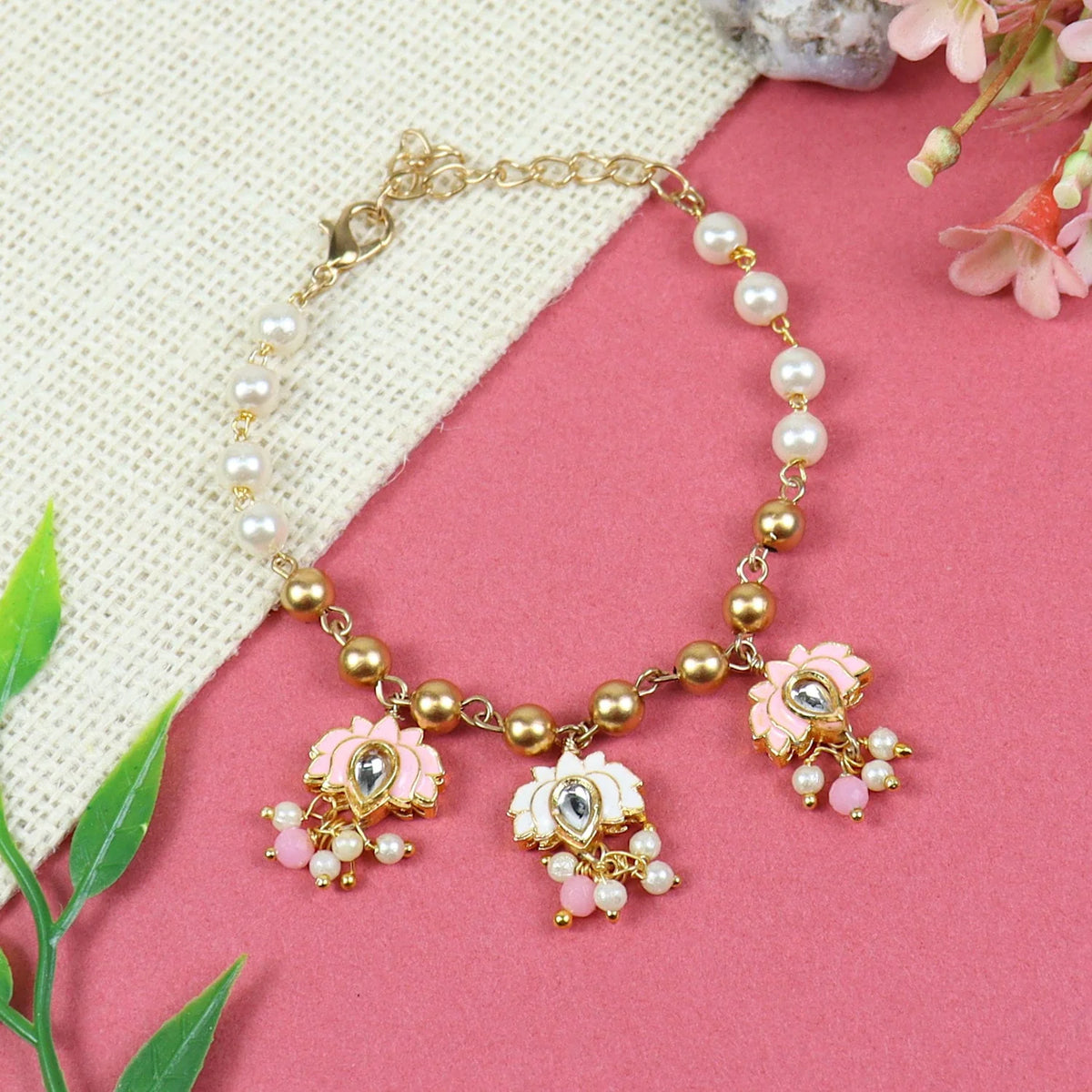 Lotus Link Bracelet for Girls
