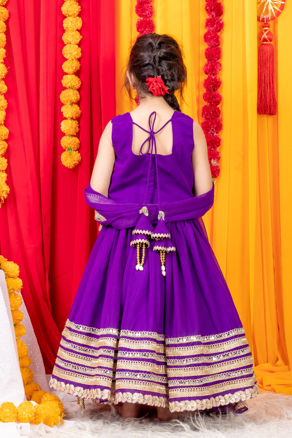 Purple Heavy Lehnga Set