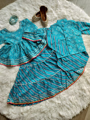Lotus Ghagra Set