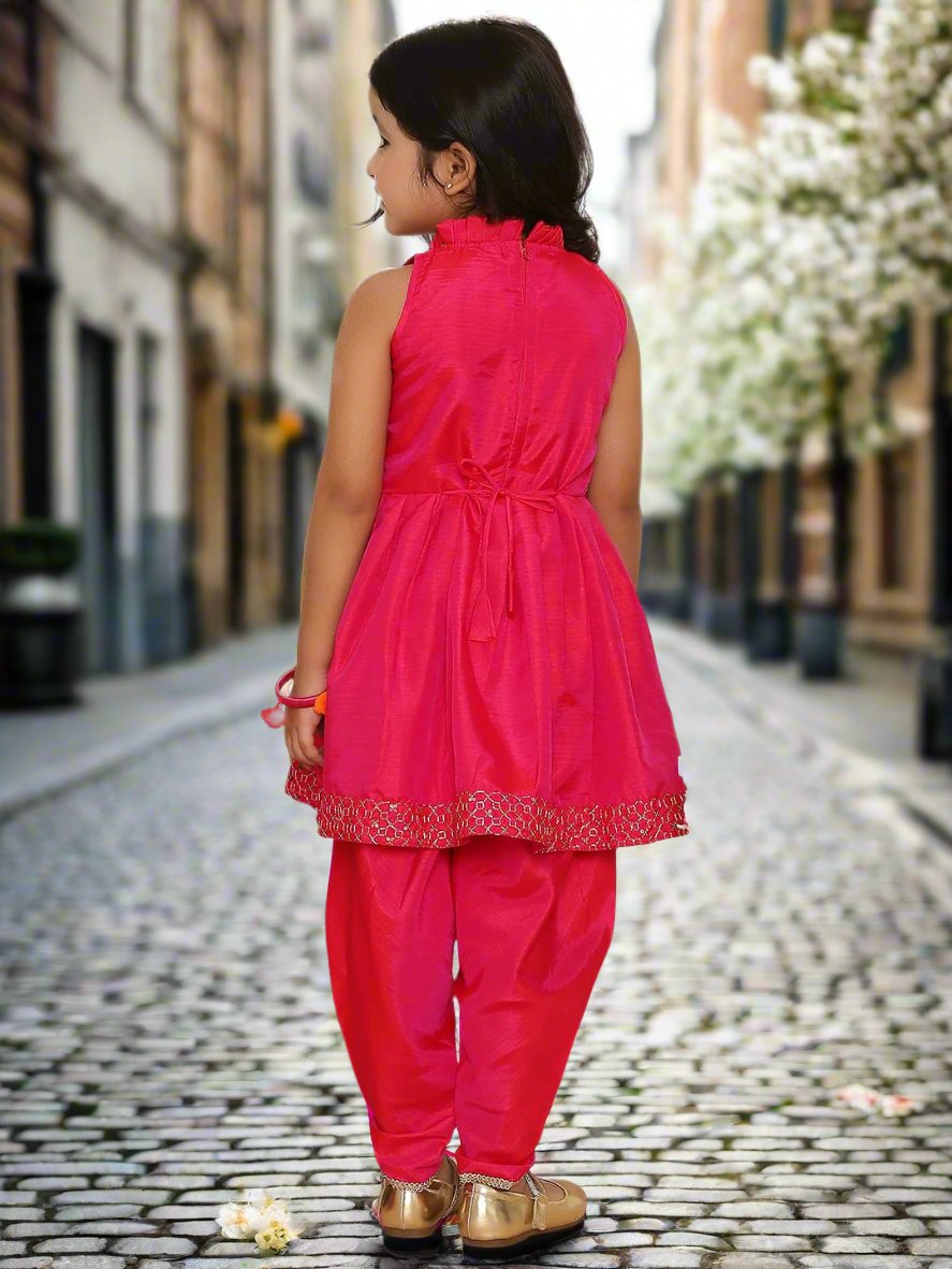 Peplum Dhoti Set