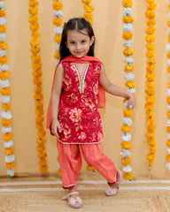 Patiala Salwar Suit with Chiffon Dupatta