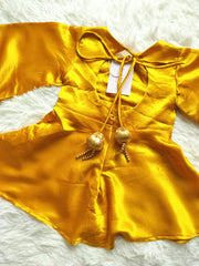 Satin Suit With Tulip Pants